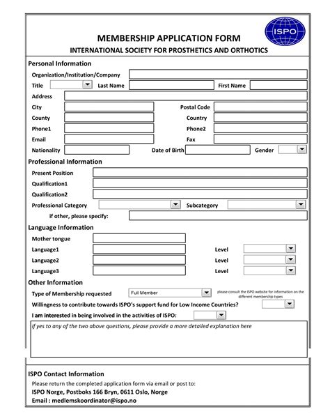 30 Membership Application Form Templates [Word, Excel, PDF].
